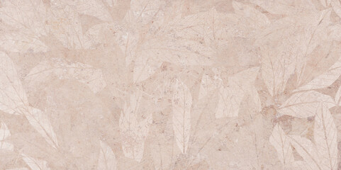 stone texture with subtle leaf pattern creating natural botanical abstract background.