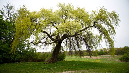 Willow tree in spring
