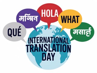 International translation day celebrated with greetings in multiple languages around the globe