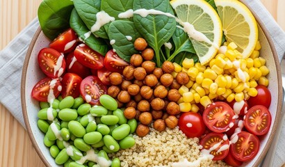 Vegane Quinoa-Gem&uuml;se-Power-Bowl