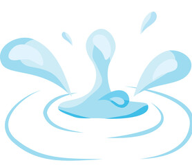 A splash of water creating ripples in a clear liquid 