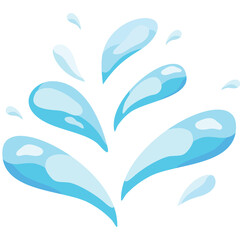 Water droplets splash in the air, creating a dynamic display of movement and energy