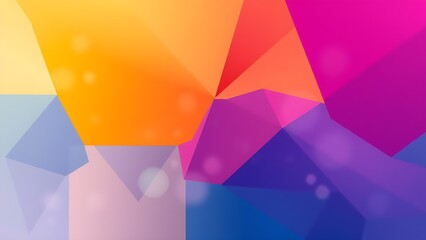 Abstract geometric shapes in vibrant gradient colors, symbolizing modern technology and innovation.
