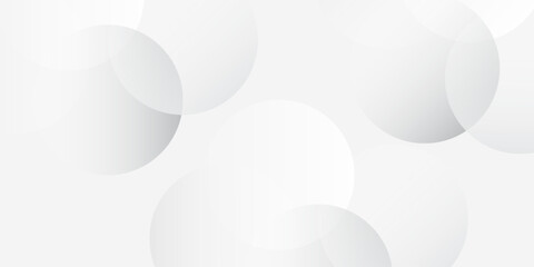 Modern gray circle. White and grey abstract modern transparency circle presentation background. Vector circles template vector design art