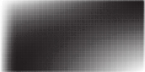 Grunge halftone gradient background. Faded grit noise texture. White and black sand wallpaper. Retro pixelated backdrop. Anime or manga style comic overlay. Vector graphic design textured template