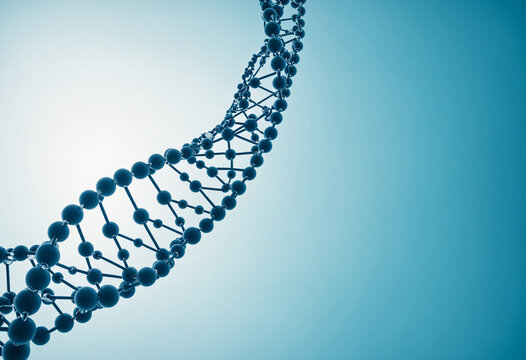 Molecular abstract structure and genetic engineering DNA. Healthcare and medicine