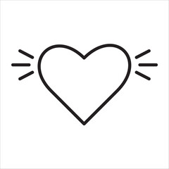 Tranding icon outline vector