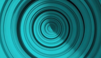 Concentric cyan circles create a dynamic, futuristic tunnel effect. This abstract digital art features a vibrant gradient and geometric pattern, perfect for modern backgrounds and banners.