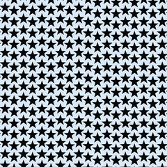 black and white stars seamless pattern
