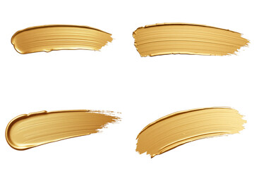 Golden paint strokes create vibrant and artistic display, showcasing rich texture and color. Perfect for creative projects or design work