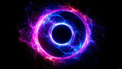 Abstract circular energy burst