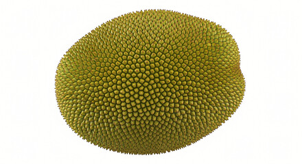 Jackfruit Still Life: Tropical Fruit on White Background