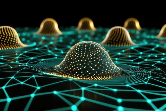 Golden Latticed Dome on Cyan Network: Abstract Technology Landscape