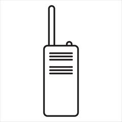 Walkie talkie icon outline vector