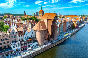 Architecture of old town in Gdansk, Poland © monticellllo