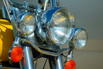 Fototapeta premium Motorcycle lights background