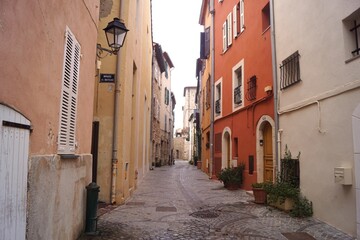 narrow street in france