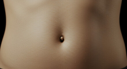 Fototapeta premium Young woman belly button 