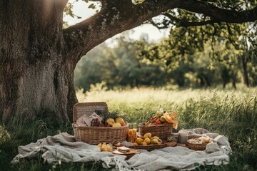 Picnic under a large tree (7)