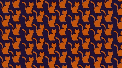 Spooky Halloween pattern background illustration