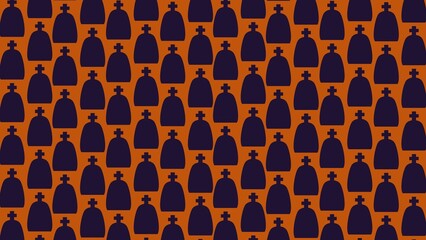 Spooky Halloween pattern background illustration