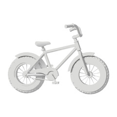 Fototapeta premium Monochromatic Bicycle Illustration Emphasizing Simplicity and Clean Lines for Modern Designs and Visual Communication projects