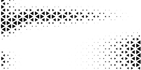 Seamless halftone triangle pattern. Random vector noise texture
