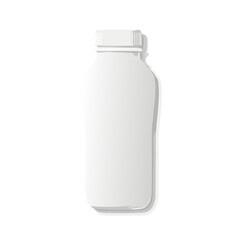 Isolated blank white plastic bottle representing health, cleanliness, and packaging versatility product innovation simplicity design 96 characters