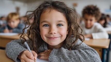 Diverse students learning together in a classroom environment engaging education experience for kids