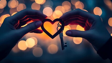 Unlock Your Heart: A Symbol of Love, Connection, and Relationship on Valentine's Day with romantic