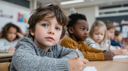 Multicultural classroom learning experience school students engaged diverse environment kid's perspective