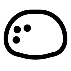 Food outline icon set