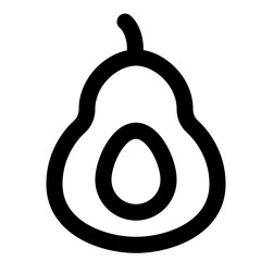 Food outline icon set