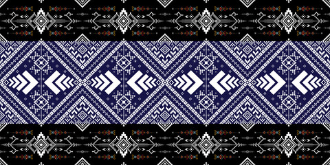 black and white knitted fabric