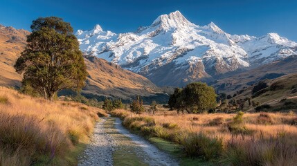 Fototapeta premium Mountainous Landscape with Path