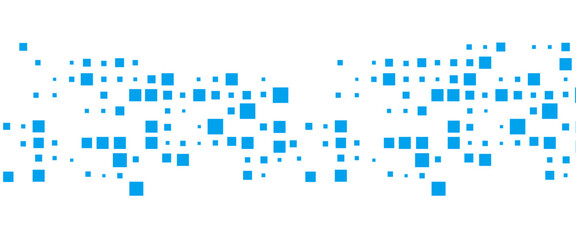 Vector style blue geometric squares technology pattern design