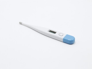 Blue and white color digital thermometer