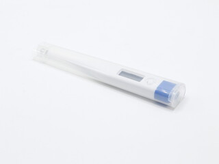 Blue and white color digital thermometer