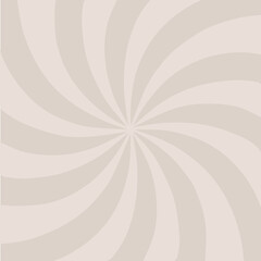 beige and brown background with stripes. Sunburst radial vector.