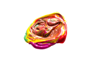 Bunte Acrylfarbe gemischt