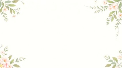 Obraz premium frame with flowers