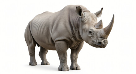 Obraz premium Majestic White Rhinoceros: Conservation Icon