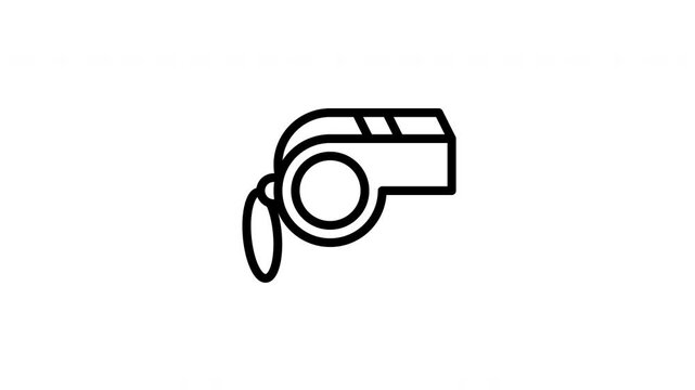 whistle animated icon