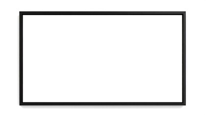 Empty black framed screen