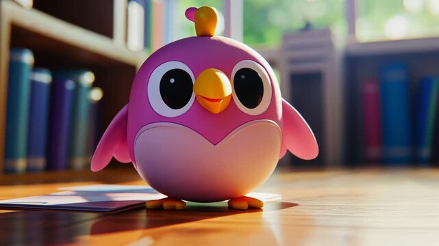 Cute Cartoon Bird Characters in 3D Vector Illustration for Holiday Fun