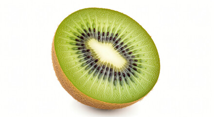 Sliced Kiwi: Freshness in Green and Brown Detail