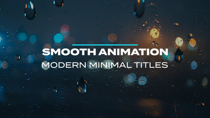 Smooth Animation Modern Minimal Titles Vol.09