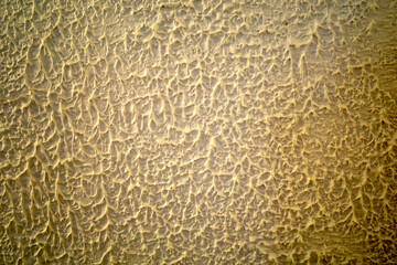 Gold concrete cement wall for interiors, art wallpaper or artistic texture background