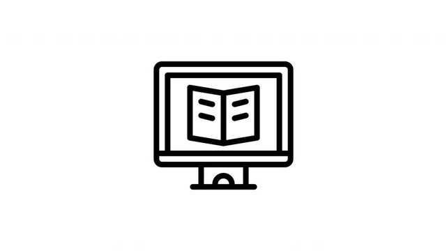 e learning animated icon