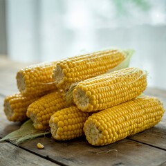 Sweet Corn on the Cob: Rustic Still Life Photography